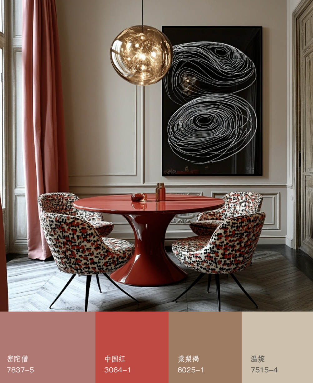 爱涂装推荐色：一抹美人醉，家居设计灵感新主角！艺术涂料效果图
艺术涂料质感图
艺术涂料家居图