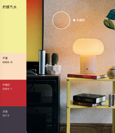 柠檬汽水｜一抹色彩重启童真日子
艺术涂料效果图
艺术涂料质感图
艺术涂料家居图
艺术涂料立体纹理
艺术涂料产品