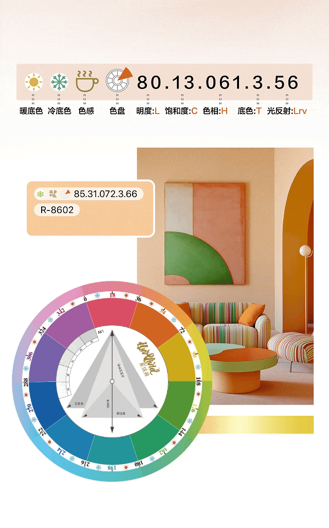 姜黄｜一个没有边界感的颜色
艺术涂料颜色搭配
艺术涂料流行色